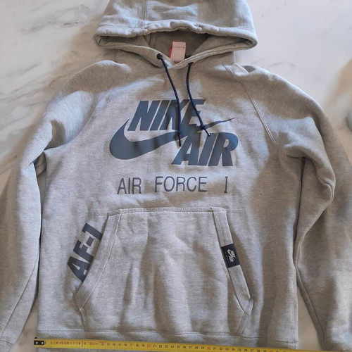 Nike Air Force 1 hoodie like new, small, grey