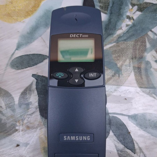 Samsung sp-r6000 cordless phone used, blue