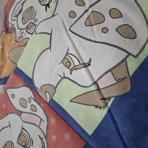 Disney beach towels used, 2 with 101 Dalmatians design