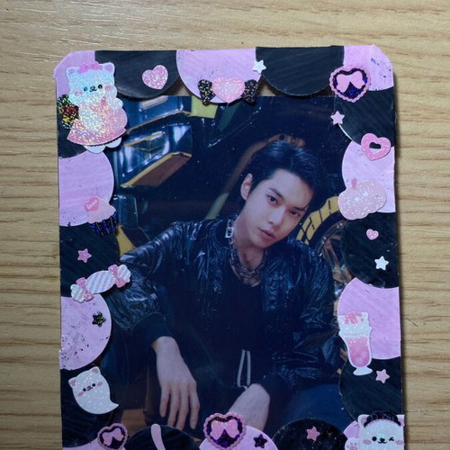 Handmade decorated toploader for KPOP photocards