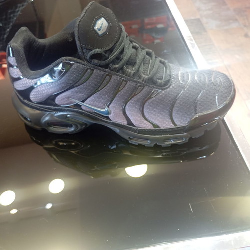 Nike Tn athletic shoes new in box, black and grey