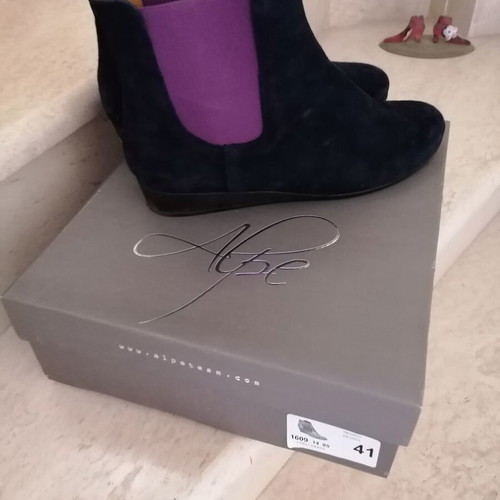 Alpe boots new blue suede size 41