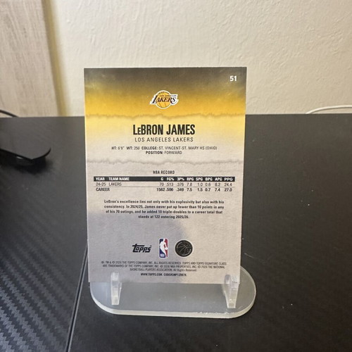 Topps Signature Class LeBron James 2025/2026 Card new