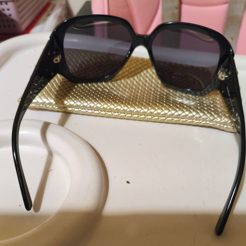 Salvatore Ferragamo sunglasses used, vintage style, black