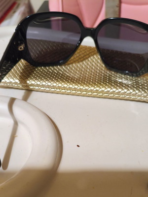 Salvatore Ferragamo sunglasses used, vintage style, black