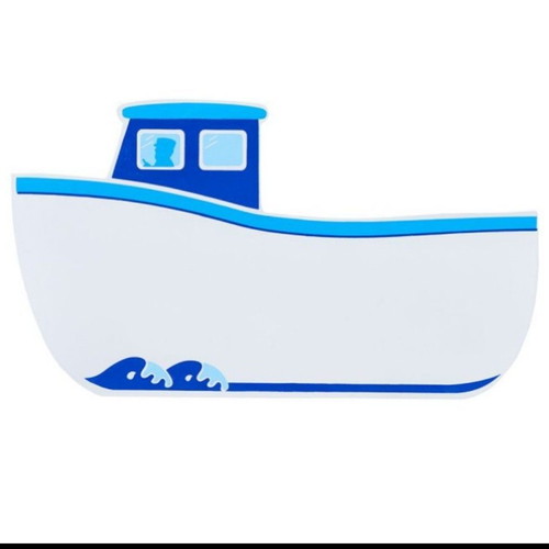 Decorative wooden boat plaque 40x20 cm, new