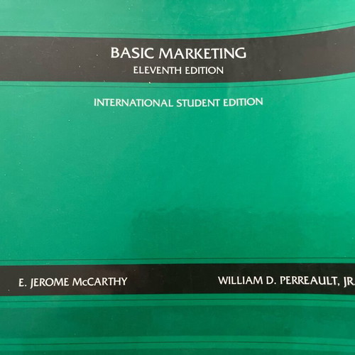 Marketing book set used, McCarthy & Cateora International Editions
