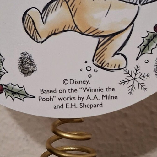 Disney Winnie the Pooh Christmas Tree Topper like new