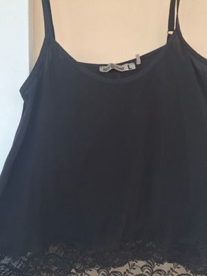 Attrattivo black lingerie top with lace, size L, like new