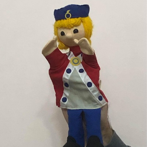 Hand puppet prince used, handmade from Czechia and France