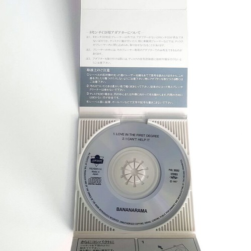 Bananarama Love In The First Degree 3" Mini CD Single used, 1988 Japan