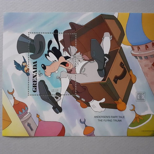 Grenada Walt Disney Andersen's Fairy Tales Stamp Set 8 and Souvenir Sheet new