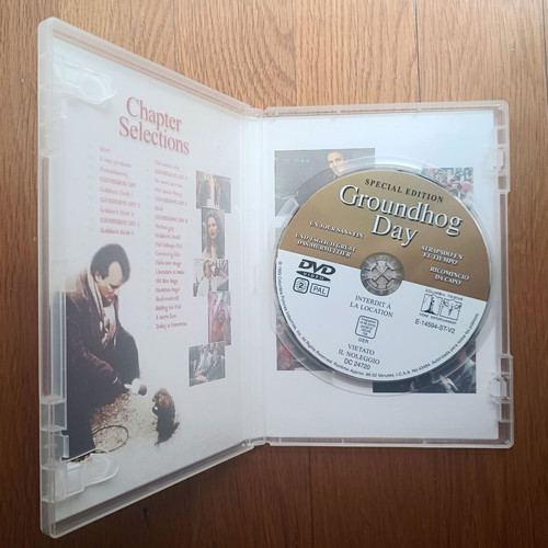 Groundhog Day DVD μεταχειρισμένο με ελληνικούς υπότιτλους, αισθηματική κωμωδία