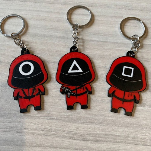 Squid Game Keychains New 3D Printed