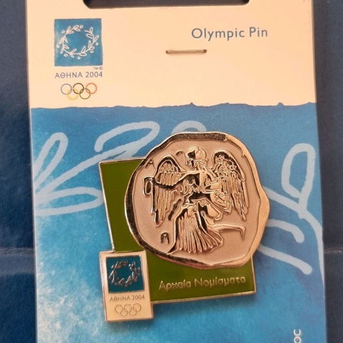 Athens 2004 pins new, ancient coins series set of 7