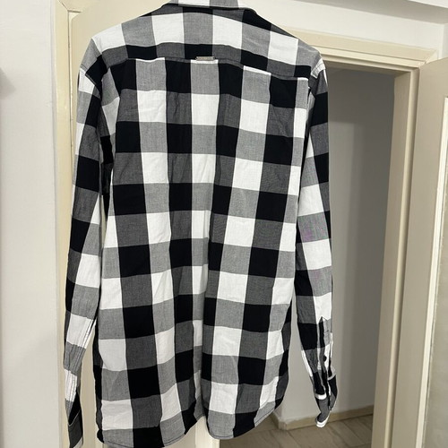 Ben Tailor men's dress shirt black and white like new XL