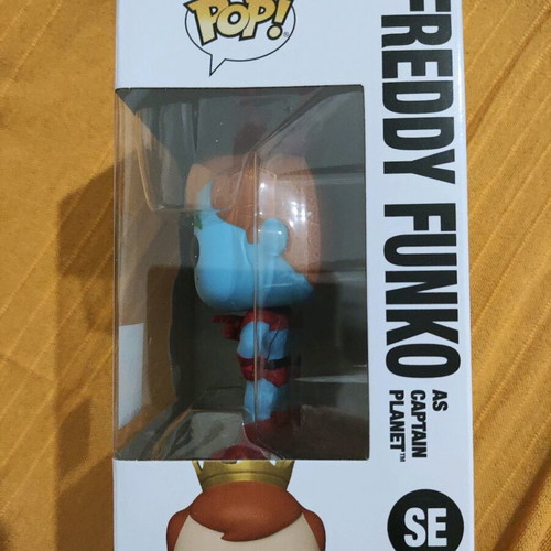 Funko Pop Freddy as Captain Planet like new with gift protector