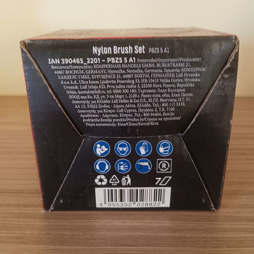 Parkside Nylon Brush Set PBZS 5 A1 new, 4 pieces