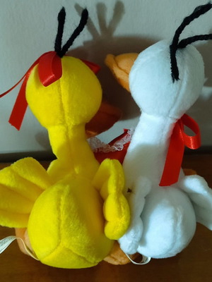 Λούτρινα παπάκια Αγίου Βαλεντίνου Ν.3 καινούργια ενωμένα