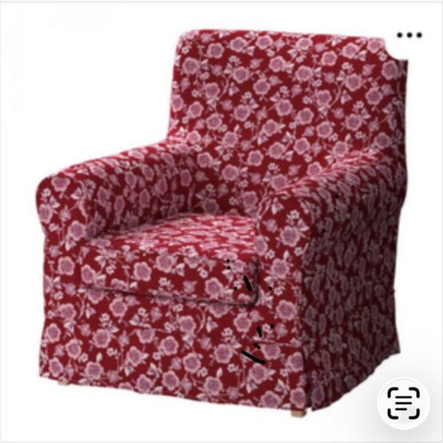Jennylund armchair cover floral red like new