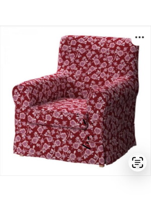 Jennylund armchair cover floral red like new