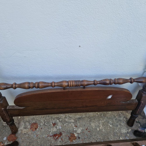 Single bed frame used, wood