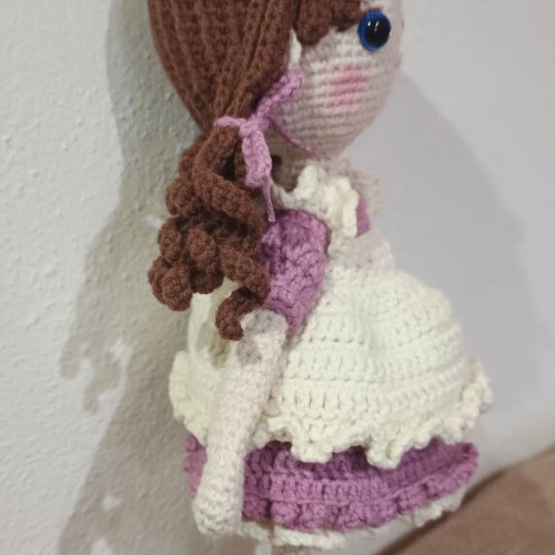 Handmade knitted Amigurumi doll new, height 27cm