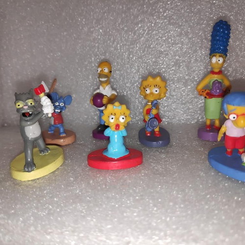 The Simpsons collectible figures set of 8, like new