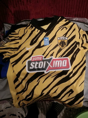 AEK jersey new with inaugural match emblem and Garcia name