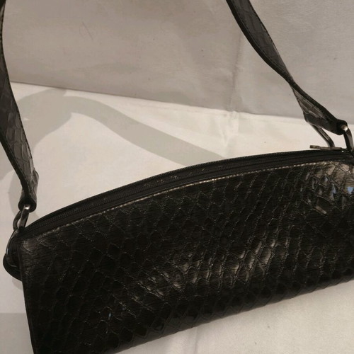 Vintage Mike Mike women's leather shoulder bag with embossed texture like new