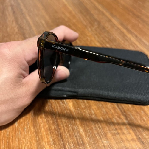 Komono Liam Sunglasses like new, tortoise shell, classic round
