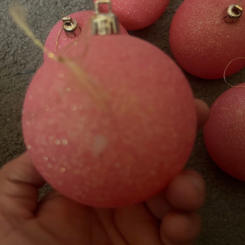 Christmas balls used, assorted