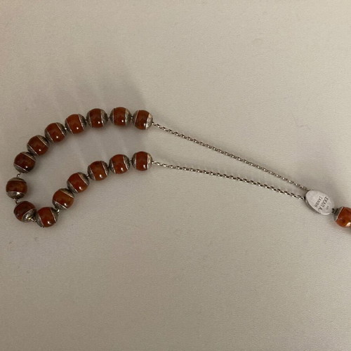 Silver worry beads used with 925 silver beads