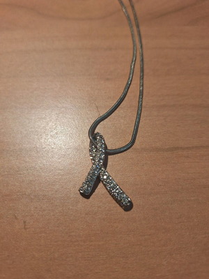 Oliver Weber Ribbon pendant like new, silver