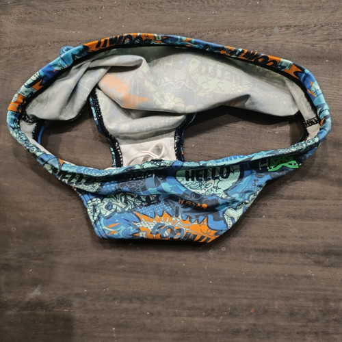 Aquarapid Boys Boom Swim Brief used, multicolor, size 10-11