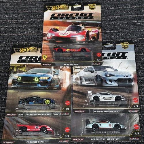 Hot Wheels Circuit Legends 2025 new set of 5 pieces