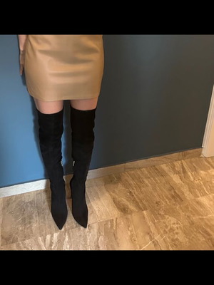 Tall boots new, black, size 40