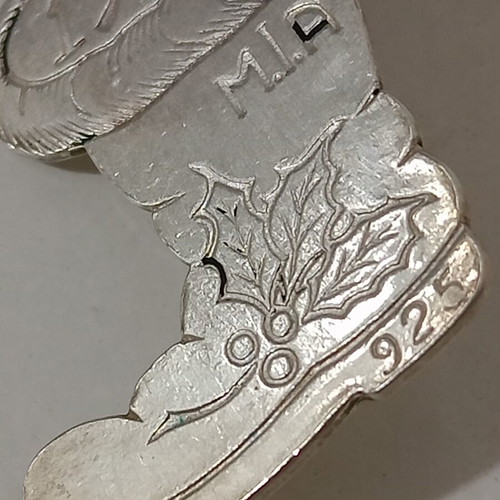 Silver keychain 925 used, 4.5×2.8 cm