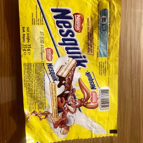 Nesquik packaging used