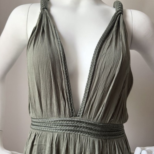 Bonsai jumpsuit olive green one size new