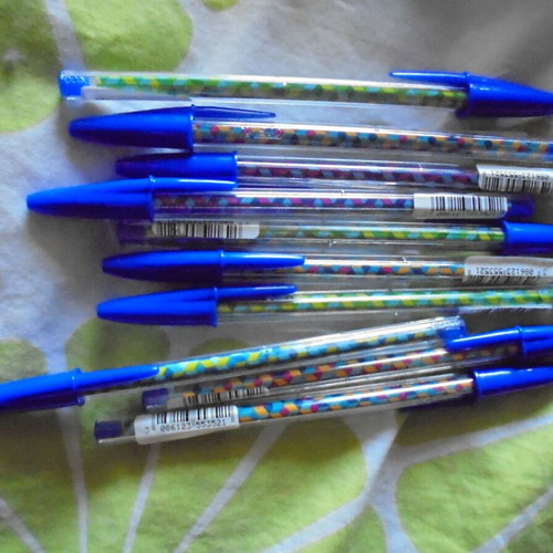 Bic ballpoint pen 1.0mm with blue ink Cristal Collection pack of 10 new