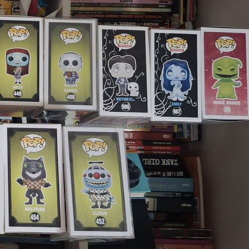 Tim Burton Funko Pop set of 16 used Nightmare Before Christmas and Corpse Bride