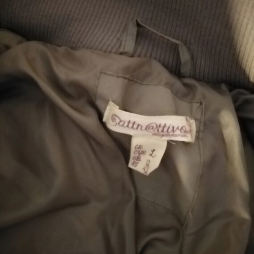 Attrattivo jacket like new, gray, size L, midi length