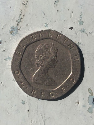Great Britain Twenty Pence 1983 Coin used