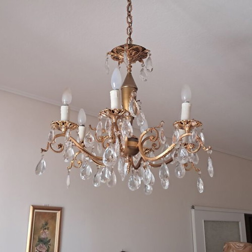 Bar Display Cabinet carved with chandelier gift like new