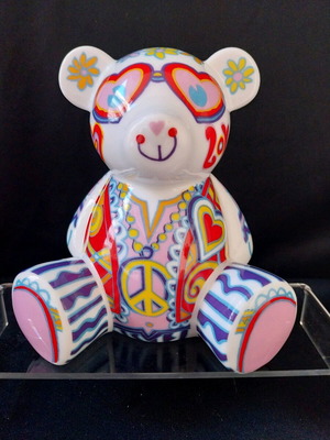 Germany original Ritzenhoff Tim Davies Teddy Bank κεραμική κουμπαράς σαν καινούργιο