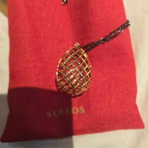 Collectible egg pendant new, Easter charm Serkos