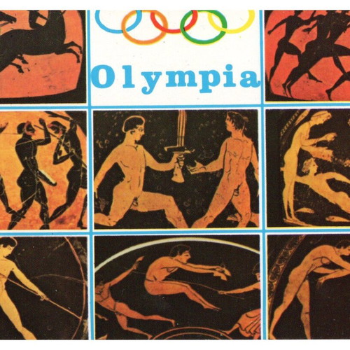 Collectible postcards used, pack of 10, 1965-80