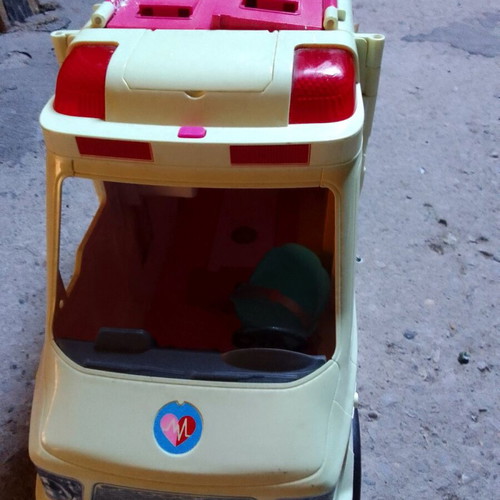 Barbie ambulance used with siren sound