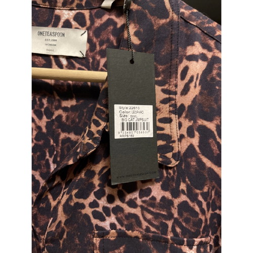 One Teaspoon one-piece new leopard print multicolor
